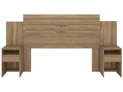 Cabeceira Casal com Sommier Pintura UV Demóbile Triunfo Amendola Touch