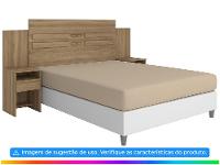 Cabeceira Casal com Sommier Pintura UV Demóbile - 12