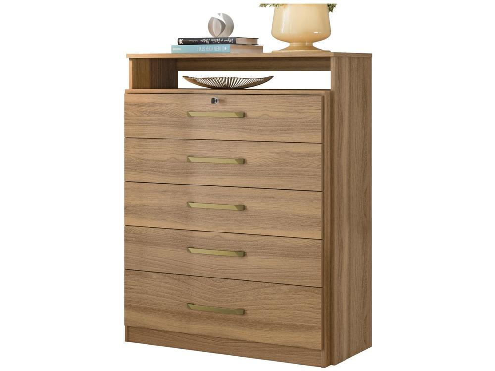 Cômoda com Chave 5 Gavetas Demóbile Triunfo - 13