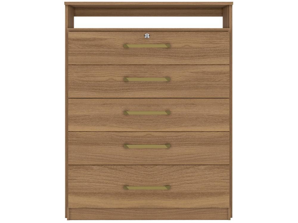 Cômoda com Chave 5 Gavetas Demóbile Triunfo - 11