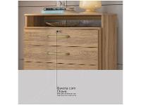 Cômoda com Chave 5 Gavetas Demóbile Triunfo - 17