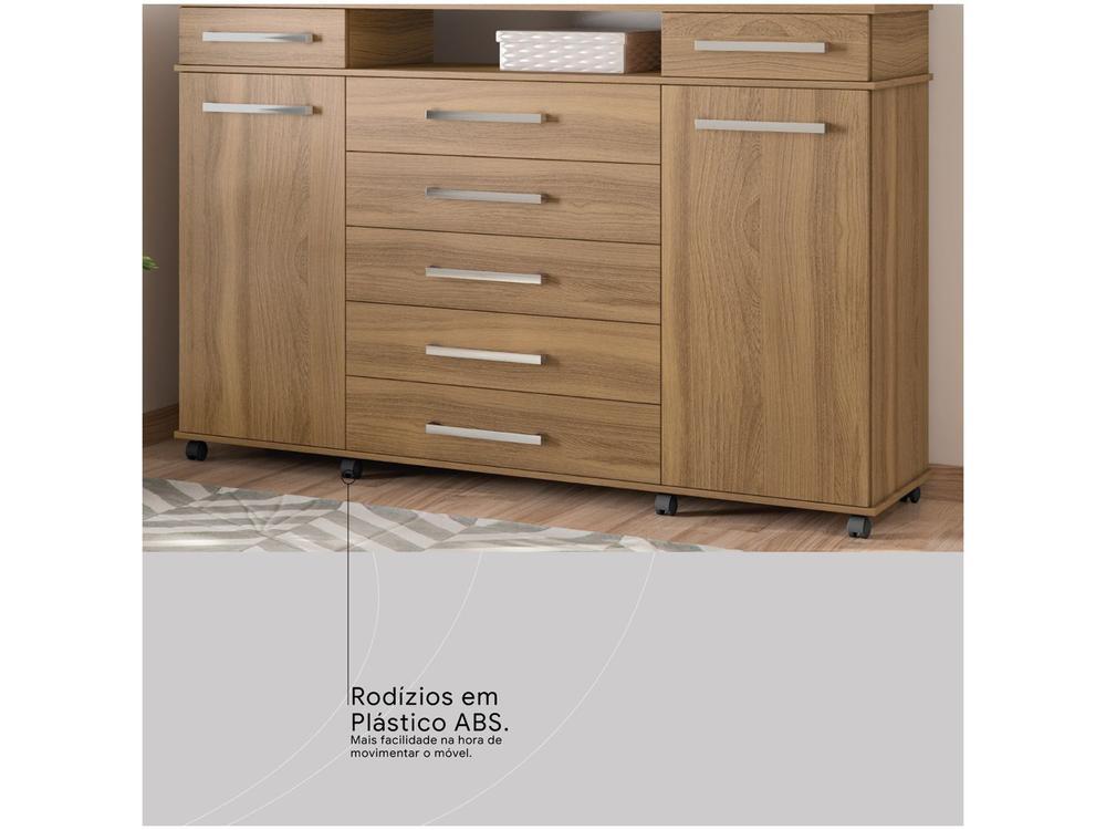 Cômoda 7 Gavetas 2 Portas Demóbile London - 13