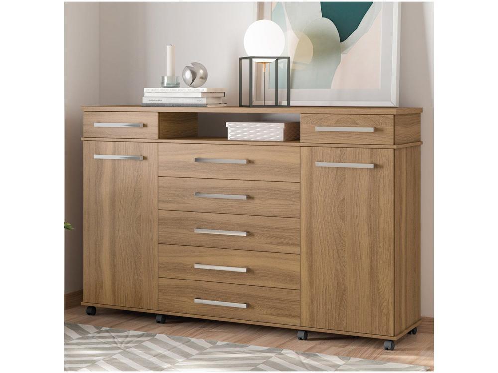 Cômoda 7 Gavetas 2 Portas Demóbile London - 4