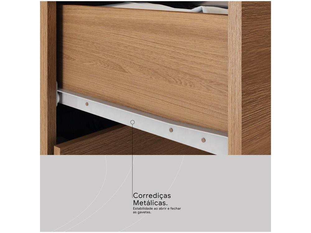 Cômoda 7 Gavetas 2 Portas Demóbile London - 8