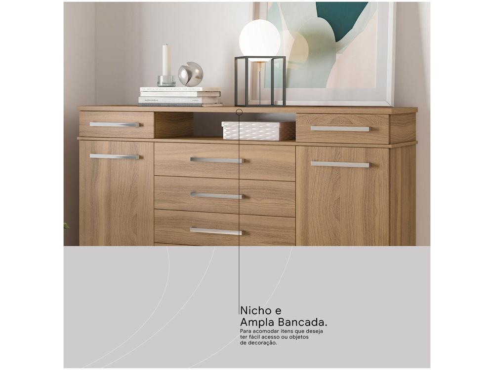 Cômoda 7 Gavetas 2 Portas Demóbile London - 9