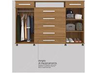 Cômoda 7 Gavetas 2 Portas Demóbile London - 6