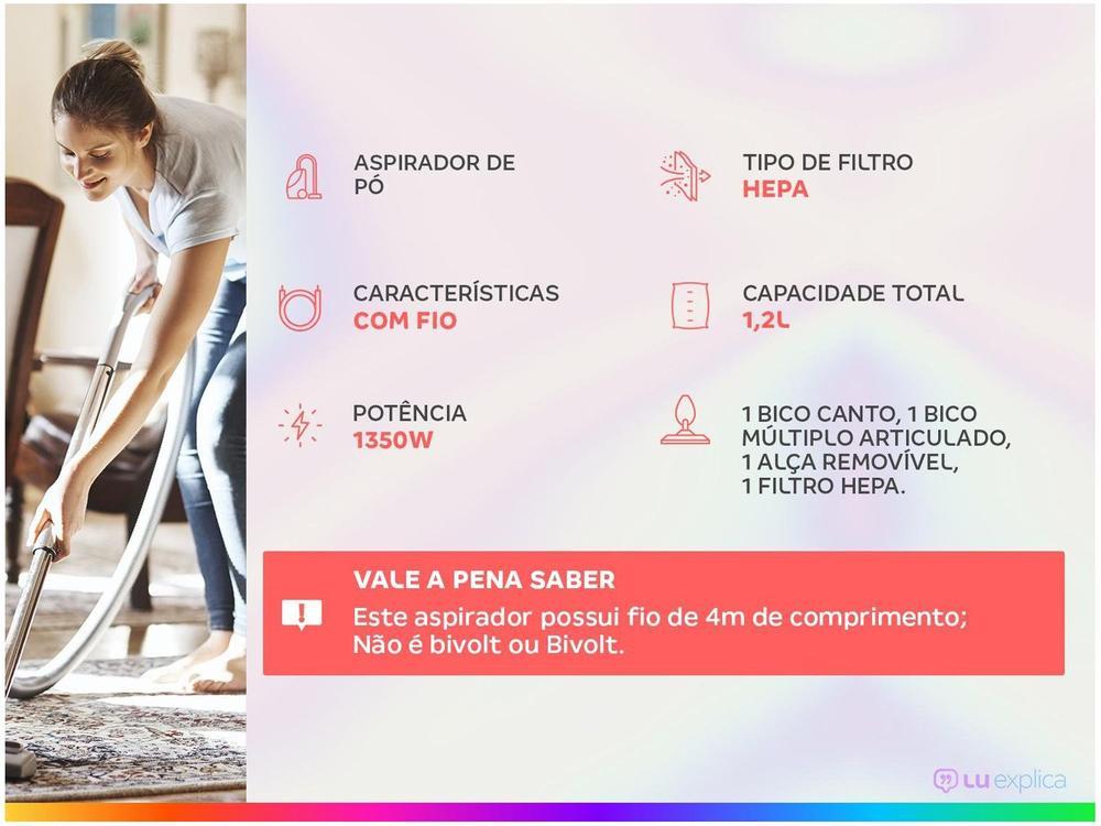Aspirador de Pó Wap Filtro HEPA 1350W - 2