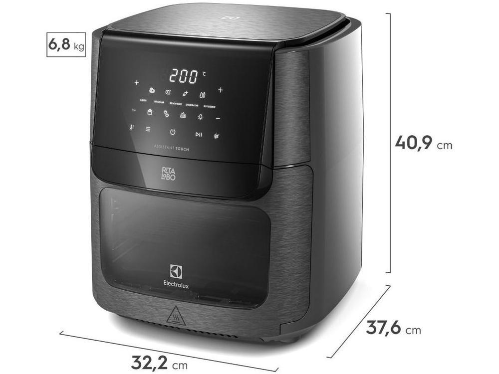 Air Fryer Oven Electrolux EAF90 Digital Grafite Experience 12L 1700W por Rita Lobo - 3