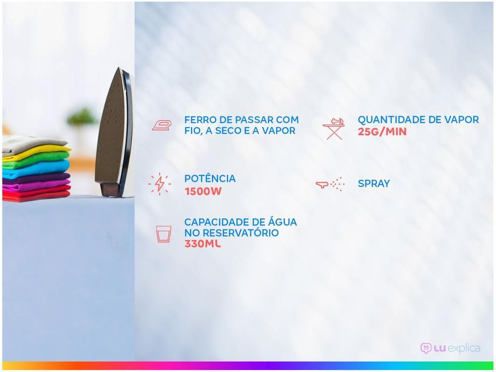 Ferro de Passar Roupa a Vapor e a Seco Electrolux - 2