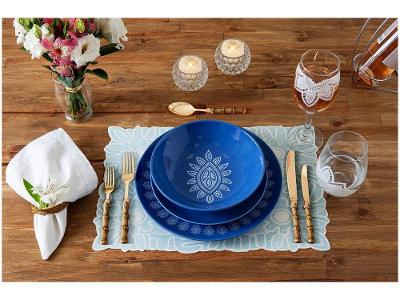 Aparelho de Jantar Mandacaru Martha Medeiros Céu 12 Peças