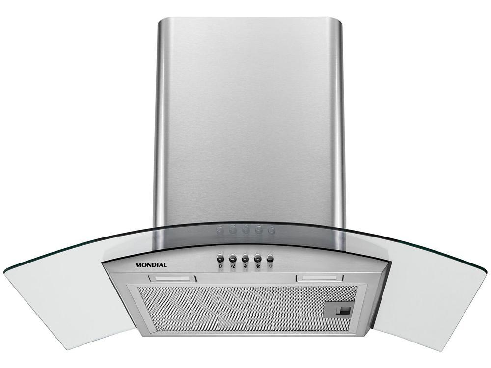 Coifa de Parede Mondial 60cm Inox até 4 Bocas Curvo CF60-01 - 1