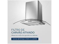 Coifa de Parede Mondial 60cm Inox até 4 Bocas Curvo CF60-01 - 9