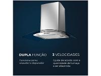 Coifa de Parede Mondial 60cm Inox até 4 Bocas Curvo CF60-01 - 10
