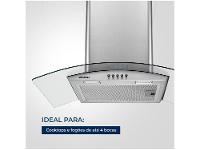 Coifa de Parede Mondial 60cm Inox até 4 Bocas Curvo CF60-01 - 13