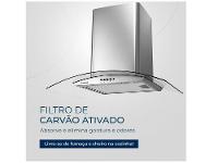 Coifa de Parede Mondial 60cm Inox até 4 Bocas Curvo CF60-01 - 3