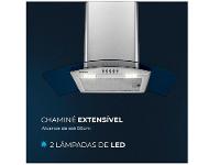 Coifa de Parede Mondial 60cm Inox até 4 Bocas Curvo CF60-01 - 6