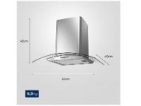 Coifa de Parede Mondial 60cm Inox até 4 Bocas Curvo CF60-01 - 8