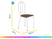 Mesa de Jantar 6 Cadeiras Retangular Branca