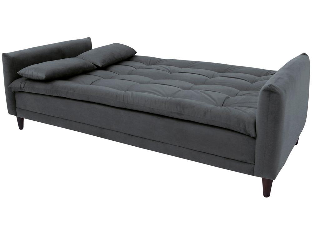 Sofá-cama Casal 3 Lugares Reclinável Suede Linoforte Estela - 7