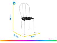 Mesa de Jantar 6 Lugares Retangular Branca