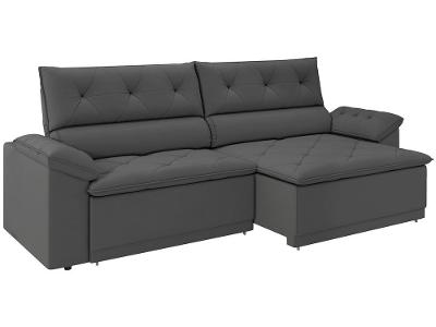 Sofá Retrátil Reclinável 3 Lugares Veludo Ibiza Besthouse