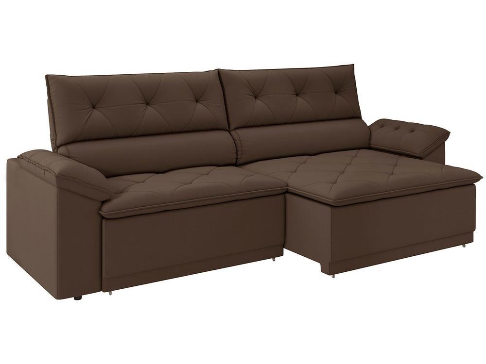 Sofá Retrátil Reclinável 3 Lugares Veludo Ibiza Besthouse - 1