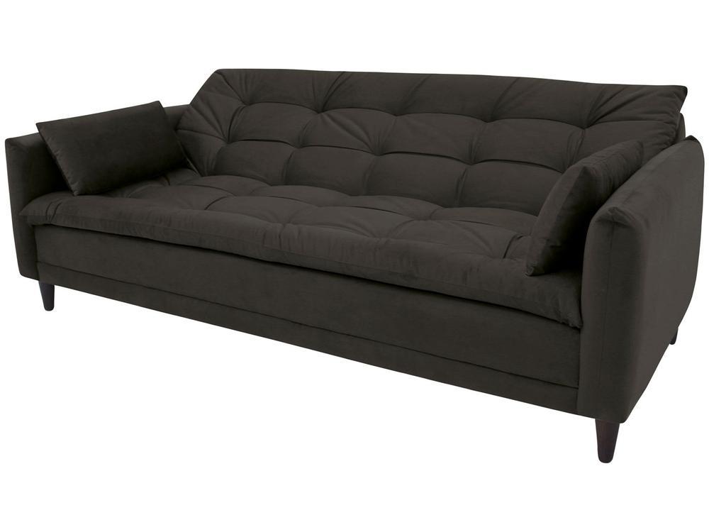 Sofá-cama Casal 3 Lugares Reclinável Suede Linoforte Estela - 6