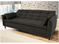 Sofá-cama Casal 3 Lugares Reclinável Suede Linoforte Estela - 8