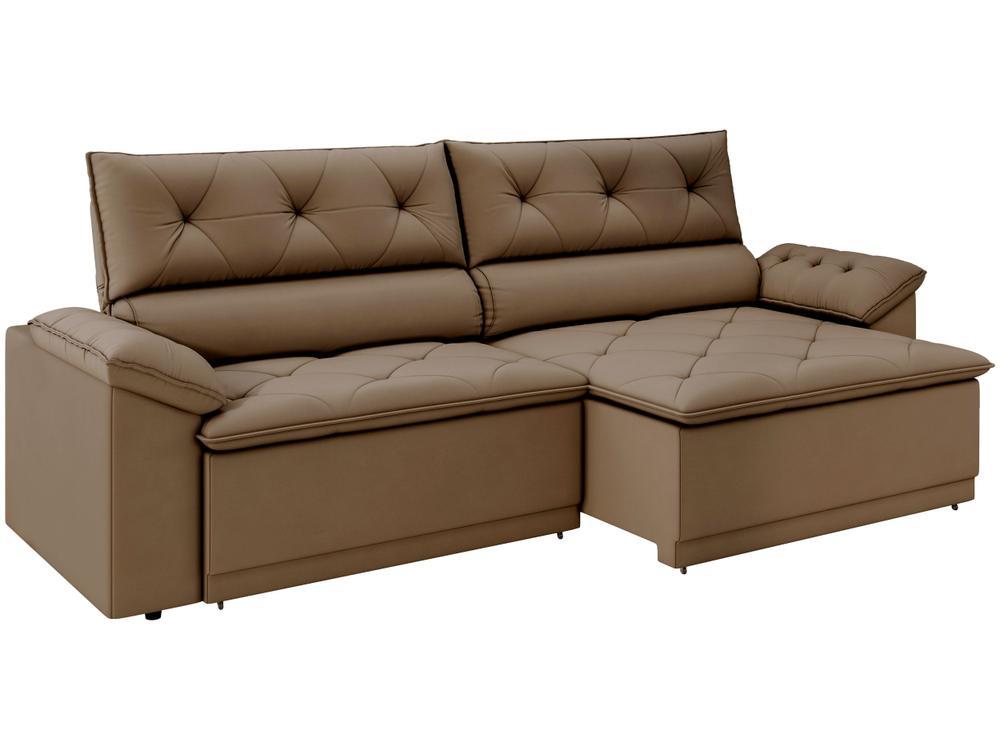 Sofá Retrátil Reclinável 3 Lugares Veludo Ibiza Besthouse - 1