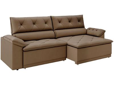 Sofá Retrátil Reclinável 3 Lugares Veludo Ibiza Besthouse