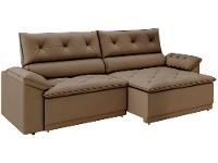 Sofá Retrátil Reclinável 3 Lugares Veludo Ibiza Besthouse - 1