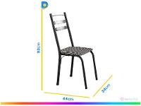 Mesa de Jantar 4 Cadeiras Redonda Artefamol América Capri