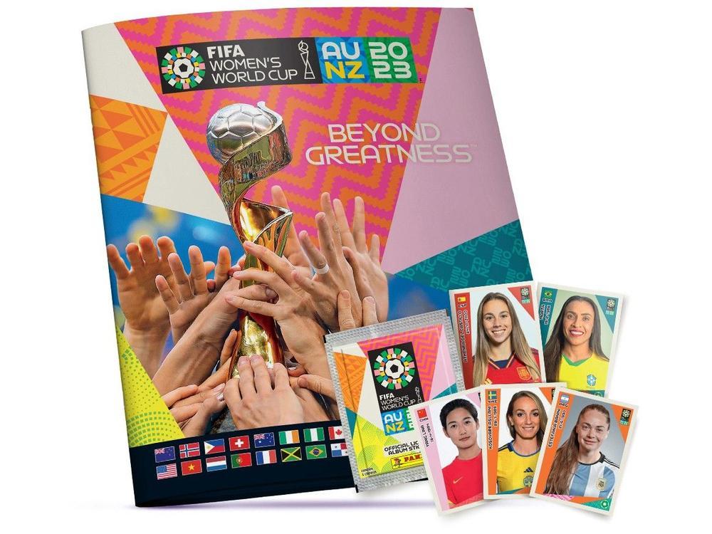 Kit Álbum de Figurinhas Copa do Mundo Feminina Austrália 2023 com 10 Pacotes de Figurinhas Panini - 5
