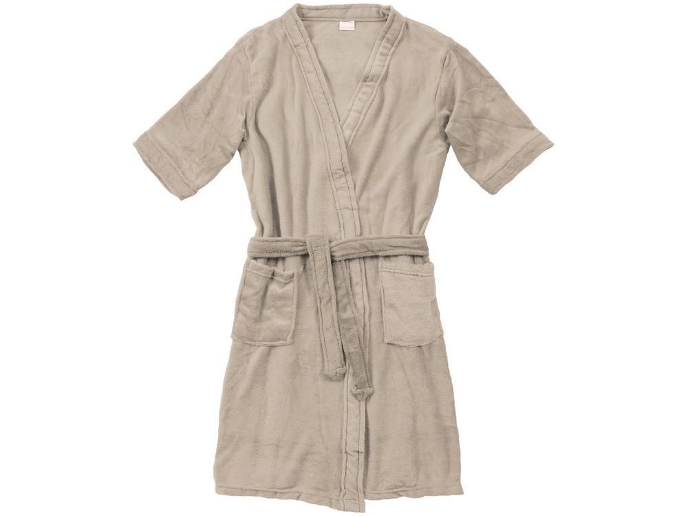 Roupão de Inverno Atlântica Kimono de Microfibra Cru - 1