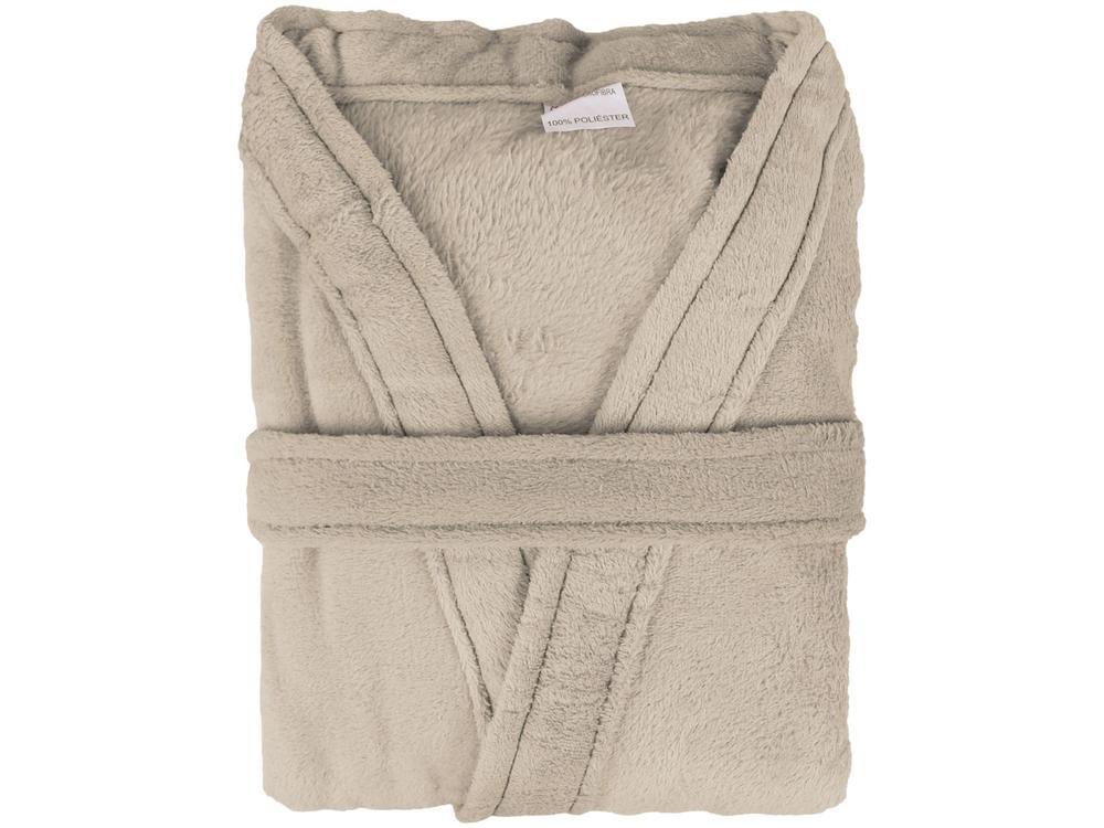 Roupão de Inverno Atlântica Kimono de Microfibra Cru - 2