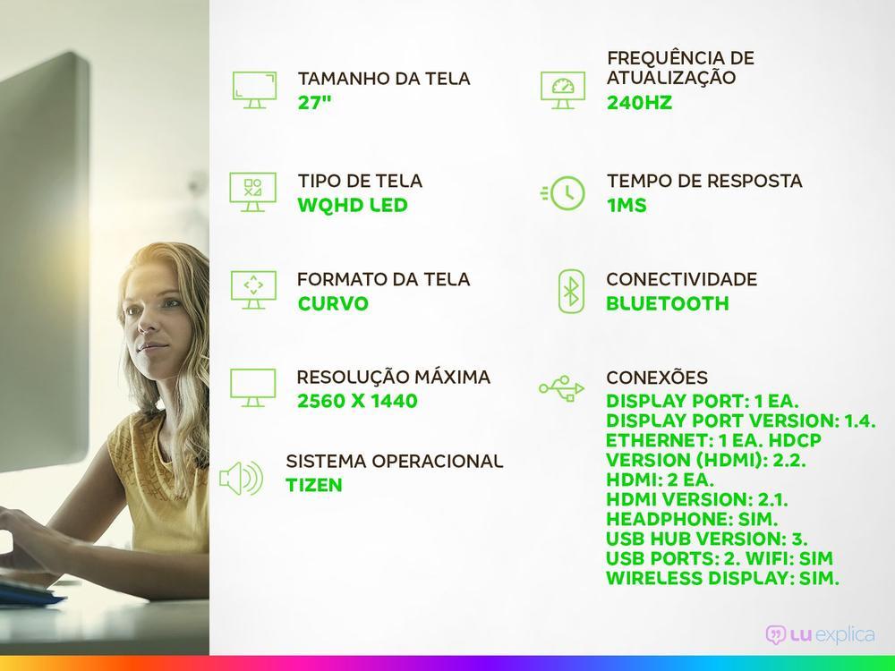 Monitor Gamer Curvo Samsung Odyssey G65 - 2