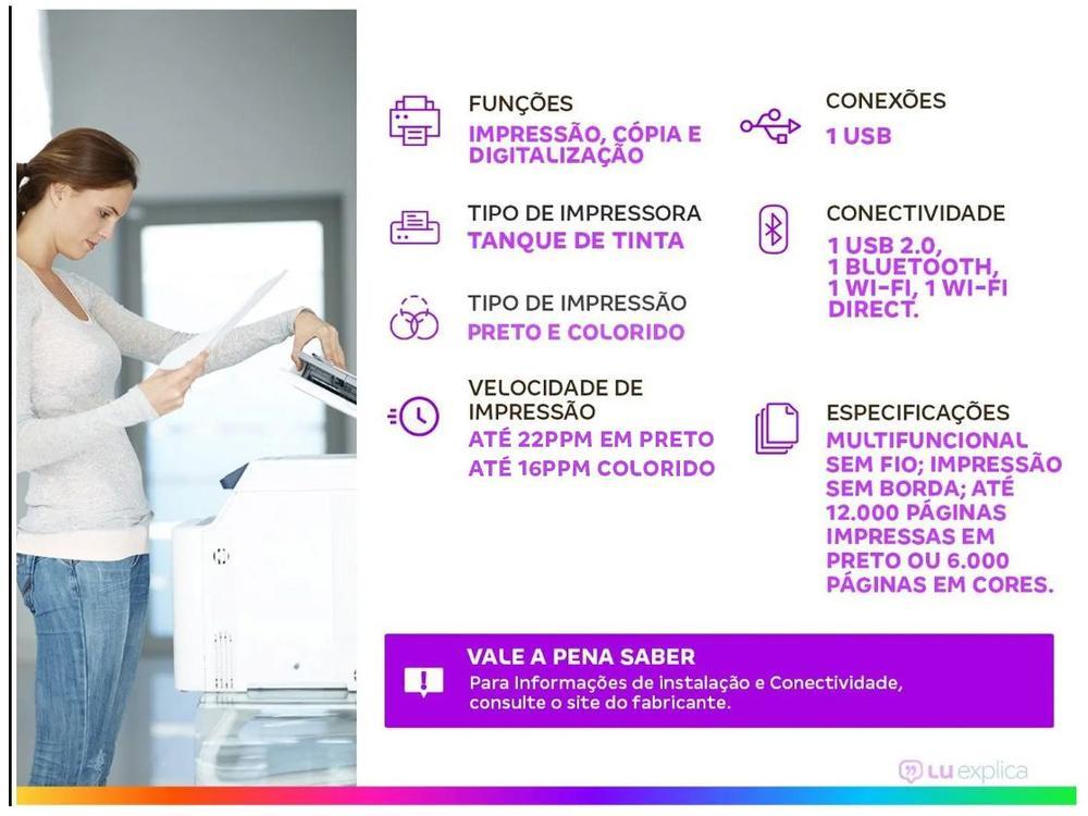 Impressora Multifuncional HP Smart Tank 581 Wi-Fi - 27