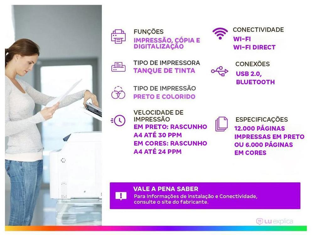 Impressora Multifuncional HP Smart Tank 581 Wi-Fi - 2