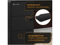 Mesa Gamer XT Racer Home Preto e Prata 3 Gavetas 1 Nicho - 5