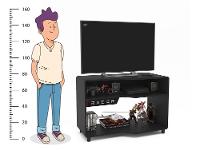 Rack para TV até 40” XT Racer Max Air Preto e Vermelho - 6