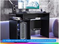 Mesa Gamer XT Racer Art Preto e Branco 1 Nicho - 2