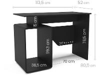 Mesa Gamer XT Racer Art Preto e Branco 1 Nicho - 5