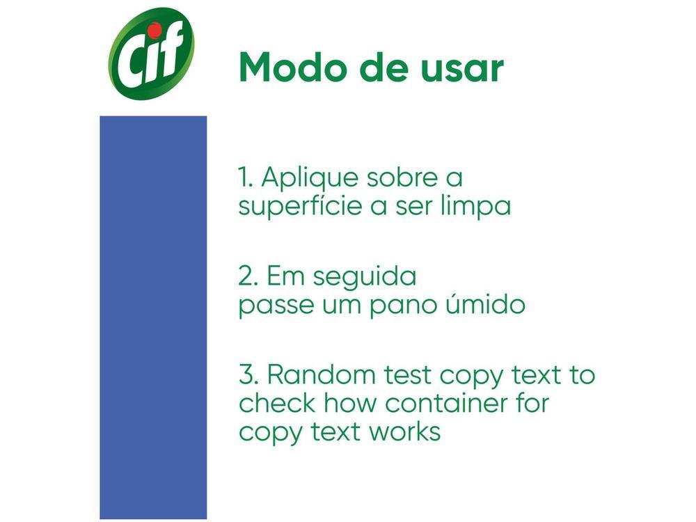Limpa Vidros Cif Limpa Vidros Máximo Brilho Squeeze 500ml - 5
