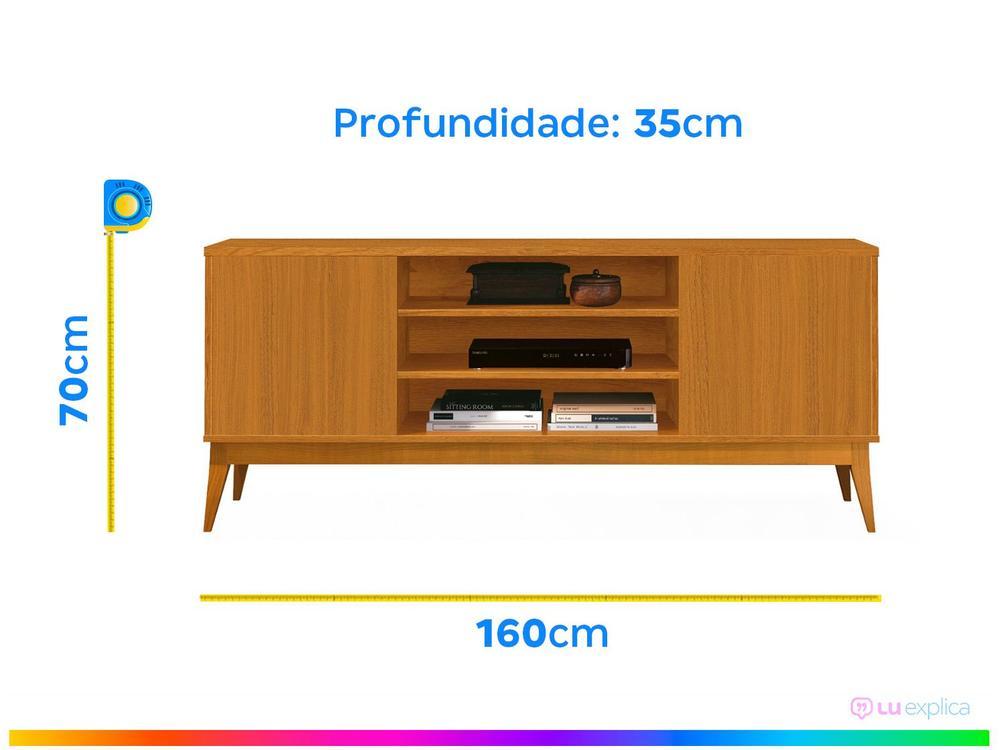 Rack para TV até 43” Bancada 2 Portas EDN Móveis - 4