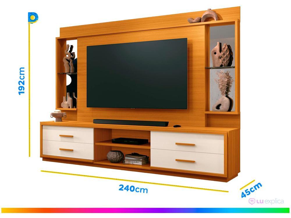 Estante Home para TV até 75” 4 Gavetas EDN Móveis Leni - 3