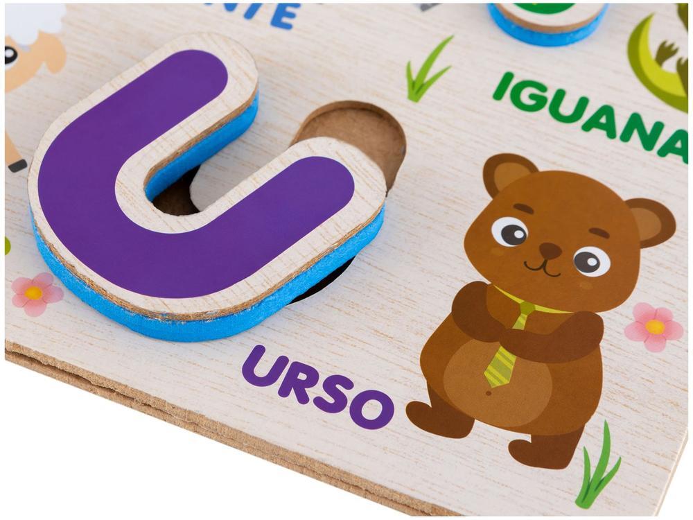 Brinquedo de Encaixar Maderá Encaixando Vogais - 4