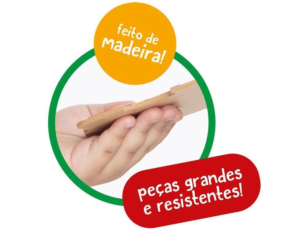 Brinquedo de Encaixar Maderá Encaixando Vogais - 9