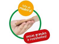 Brinquedo de Encaixar Maderá Encaixando Vogais - 9