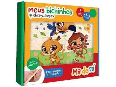 Quebra-cabeça 9 Peças Educativo Maderá