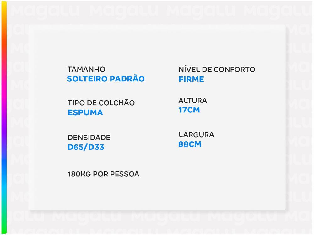 Colchão Solteiro Prorelax de Espuma D65/D33 - 3